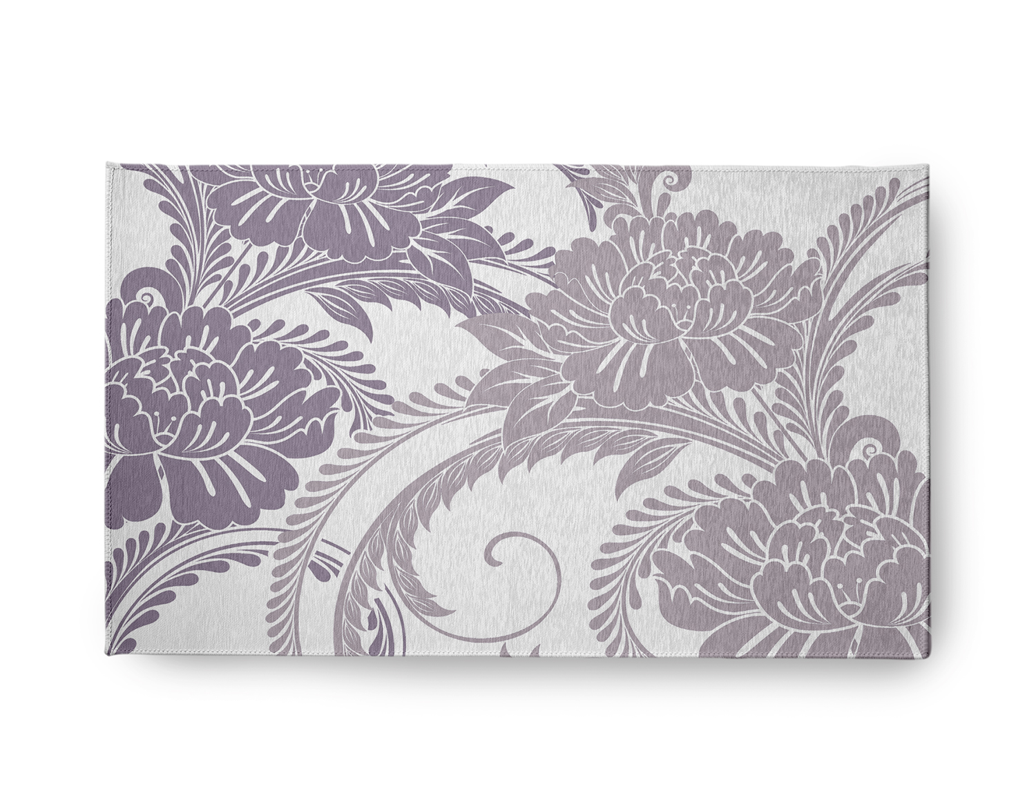 18" x 30" Simply Daisy Flower Flourish French Country Chenille Area Rug, Purple