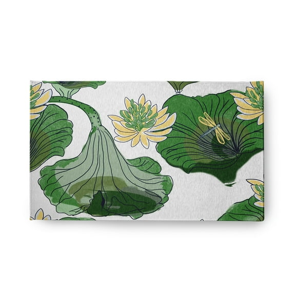 18" x 30" Simply Daisy Lotokoi Oriental Chenille Area Rug, Green