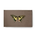thumbnail image 1 of 18" x 30" Simply Daisy Rare Swallowtail Butterfly Novelty Chenille Area Rug, Ginger Snap Brown, 1 of 4