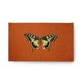 thumbnail image 1 of 18" x 30" Simply Daisy Rare Swallowtail Butterfly Novelty Chenille Area Rug, Perfect Orange, 1 of 4