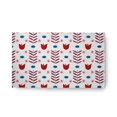 thumbnail image 1 of 18" x 30" Simply Daisy Spring Garden Scandinavian Chenille Area Rug, White-Red, 1 of 4