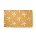 thumbnail image 1 of 18" x 30" Simply Daisy Starfish Beach Style Chenille Area Rug, Egg Yolk Yellow, 1 of 4