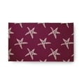 thumbnail image 1 of 18" x 30" Simply Daisy Starfish Beach Style Chenille Area Rug, Maroon Red, 1 of 4
