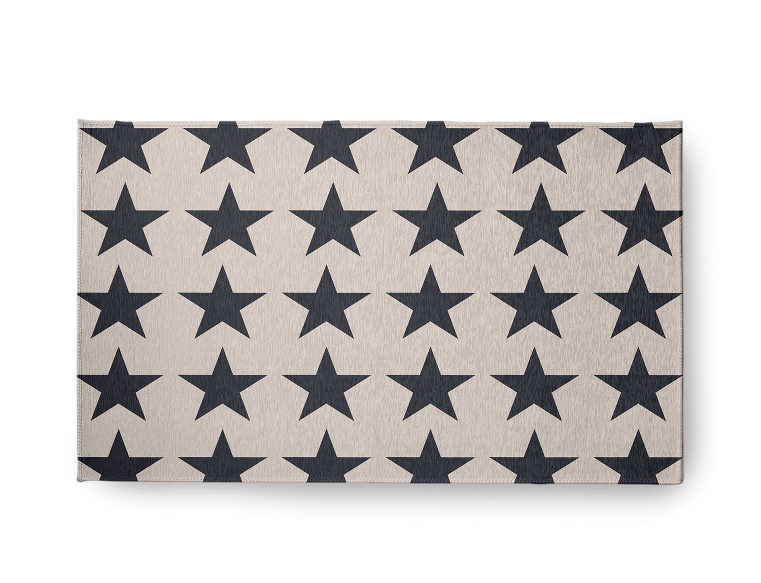 18" x 30" Simply Daisy Stars Americana Chenille Area Rug, Blue