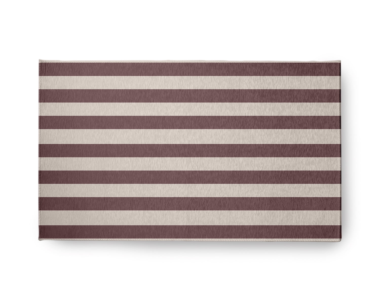 18" x 30" Simply Daisy Stripes Americana Chenille Area Rug, Red