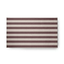 18" x 30" Simply Daisy Stripes Americana Chenille Area Rug, Red