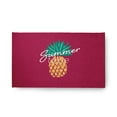 thumbnail image 1 of 18" x 30" Simply Daisy Summer Time Pineapple Tropical Chenille Area Rug, Lipstick Pink, 1 of 4