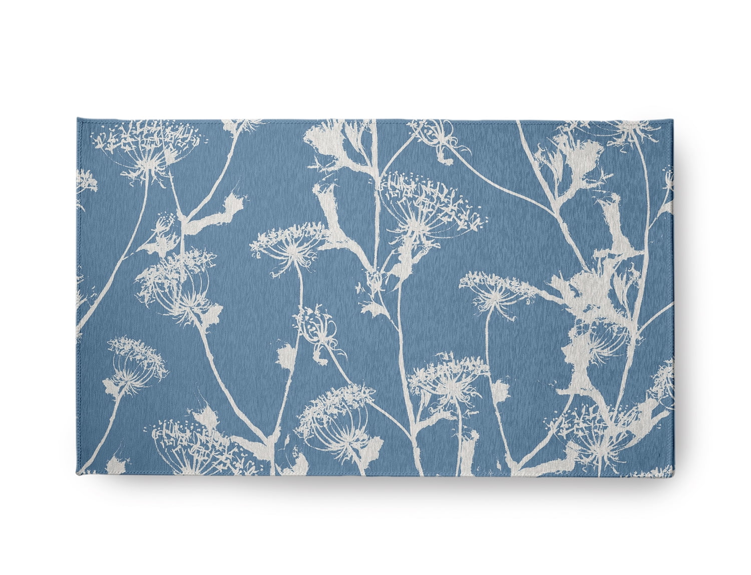 18" x 30" Simply Daisy Windy Blossom Modern & Contemporary Chenille Area Rug, Blue
