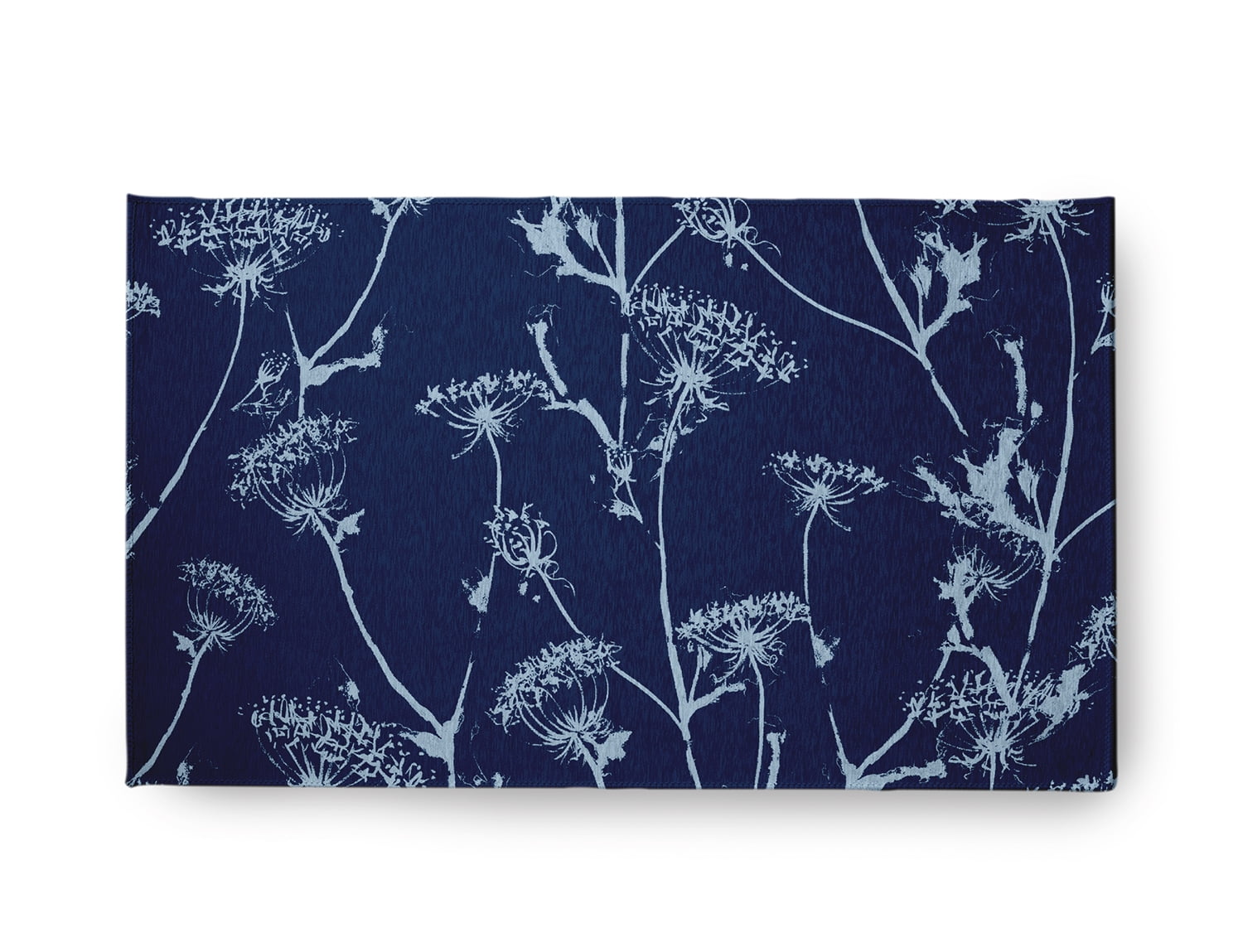 18" x 30" Simply Daisy Windy Blossom Modern & Contemporary Chenille Area Rug, Navy