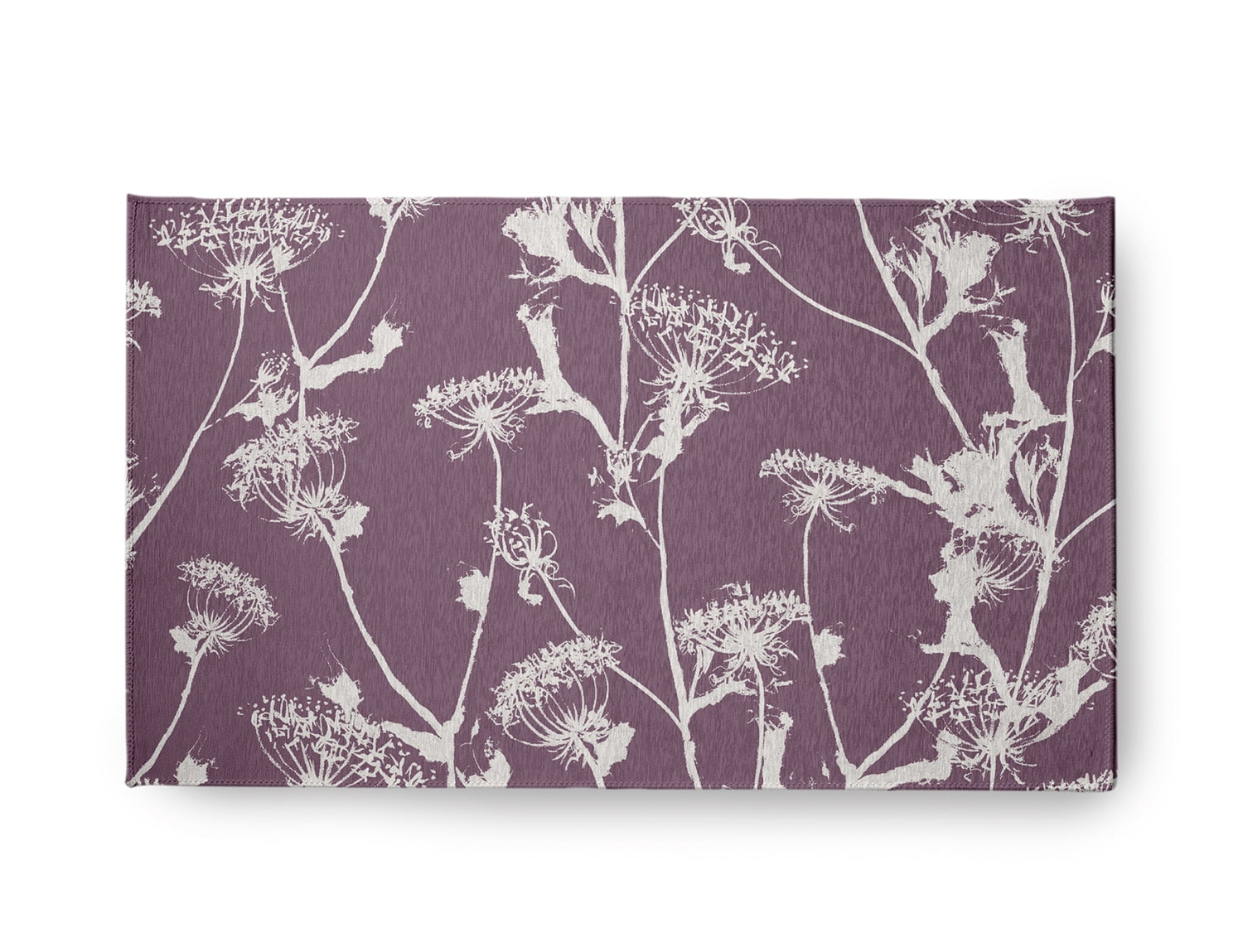18" x 30" Simply Daisy Windy Blossom Modern & Contemporary Chenille Area Rug, Purple