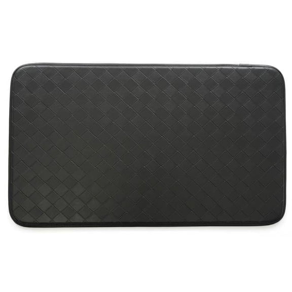 18 x 30 in. Faux Leather Kitchen Anti-Fatigue Mat - Diamond Black