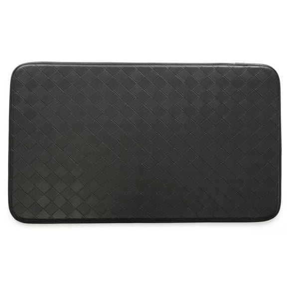 18 x 30 in. Faux Leather Kitchen Anti-Fatigue Mat - Diamond Black