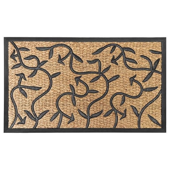 18 x 30 in. Flora Coco Mat, Brown