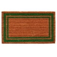 thumbnail image 1 of 18 x 30 in. Green Border Rectangular Doormat, Natural, 1 of 1