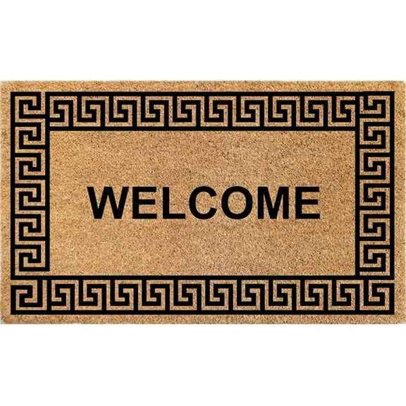 18 x 30 in. Natural Printed PVC & Coir Mat