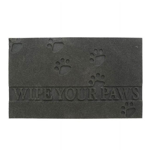 18 x 30 in. Recycled Rubber Doormat - Wipe Your Paws