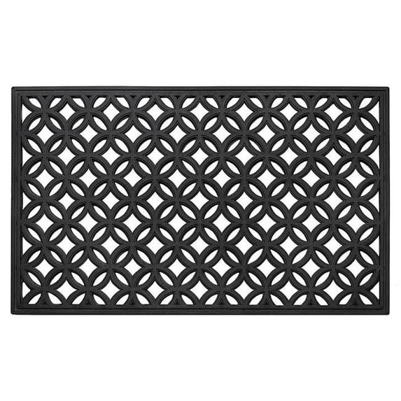 18 x 30 in. Wrought Iron Rubber Mat - Diamond