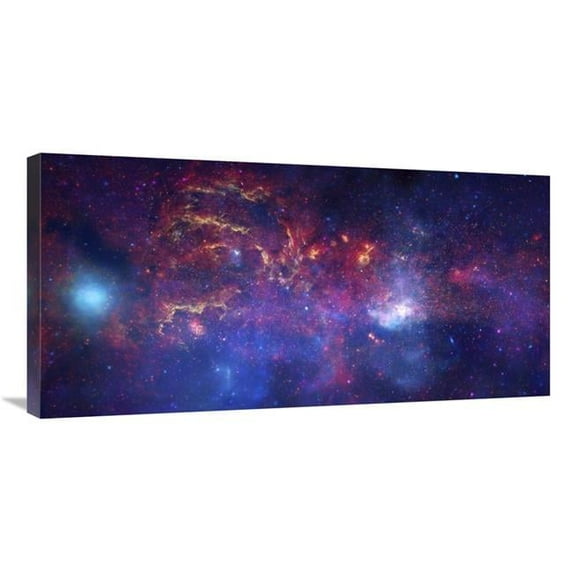 18 x 36 in. Great Observatories Examine the Galactic Center Region Art Print - NASA