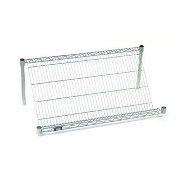 18 x 36 x 54 in. Slant Shelf Unit in Chrome Finish, Chrome