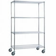 thumbnail image 1 of 18 x 36 x 68 in. Linen Cart, 4 Wire Shelves, 1 of 1