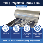 18 x 4,375ft General Purpose POF CF Shrink Film, 60 gauge