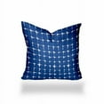 thumbnail image 1 of 18 x 4 x 18 in. Blue & White Blown Seam Gingham Throw Indoor & Outdoor Pillow, 1 of 1