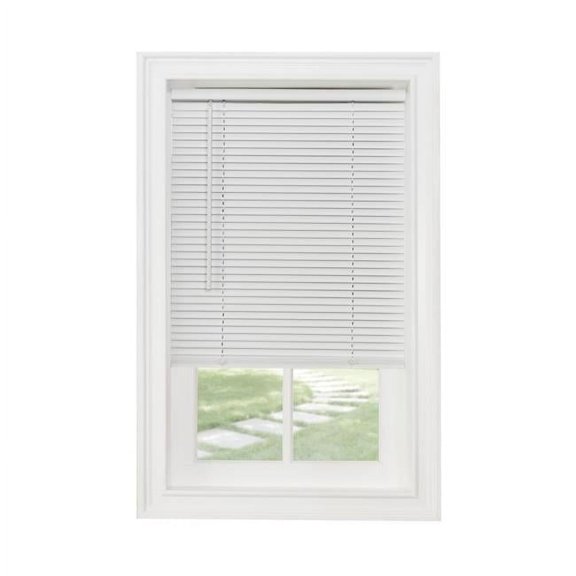 18 x 42 in. GII MorningstarCordless Vinyl Light Filtering Mini Blinds, White