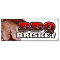 thumbnail image 1 of 18 x 48 in. BBQ Brisket Banner Sign, 1 of 1