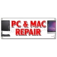 thumbnail image 1 of 18 x 48 in. PC & Mac Repair Banner Sign, 1 of 1