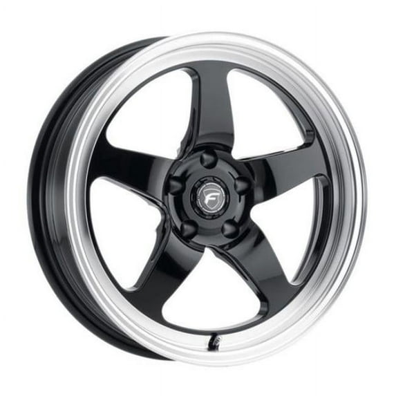 18 x 5 in. D5 5 x 114.3 mm Bolt Pattern ET23 2.125 in. Backspace Wheel, Gloss Black
