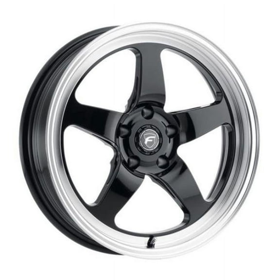 18 x 5 in. D5 5 x 120 mm Bolt Pattern ET23 2.125 in. Backspace Wheel, Gloss Black