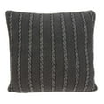thumbnail image 1 of 18" x 5" x 18" Transitional Charcoal Pillow Cover With Poly Insert, 1 of 5