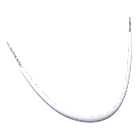 #18 x 6" White Switch Wire Lead (12 pcs.)