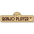 thumbnail image 1 of 18 x 6 in. Banjo Player Street Sign, 1 of 1