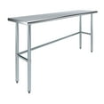 thumbnail image 1 of 18" x 72" Stainless Steel Work Table with Open Base, 1 of 9
