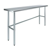 18 x 72 Stainless Steel Work Table with Open Base