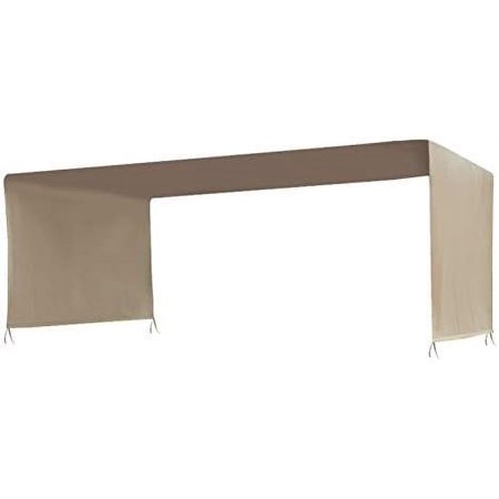 18' x 8.2' Replacement Top Cover for Pergola Structure (Beige)