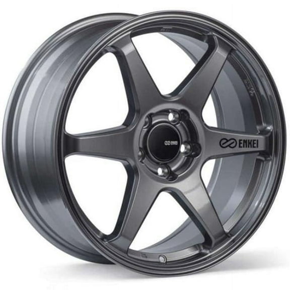 18 x 8 in. 45 mm Offset 5 x 112 Bolt Pattern 72.6 Bore T6R Gloss Gunmetal Wheel