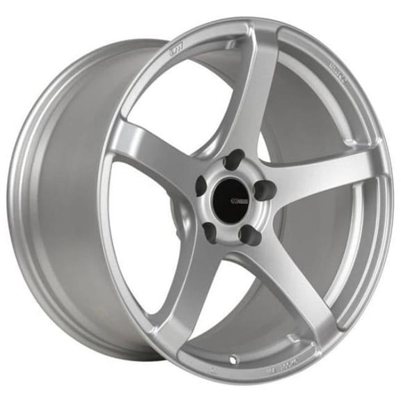 18 x 8 in. Kojin 40 mm Offset 5 x 114.3 mm Bolt Pattern 72.6 mm Bore Wheel, Matte Silver