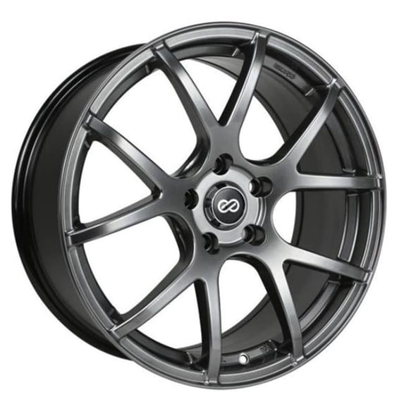 18 x 8 in. M52 40 mm Offset 5 x 110 mm Bolt Pattern 72.6 mm Bore Wheel, Hyper Black