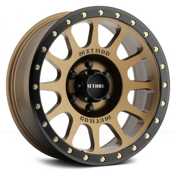18 x 9 in. 6 x 139.7 305 NV Bronze with Matte Black Lip Wheel