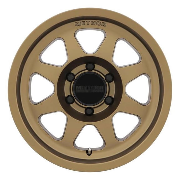 18 x 9 in. 6x5.5 Bolt Pattern Plus 18 mm Offset 106.25 mm Center Bore Method Bronze MR701 Wheel