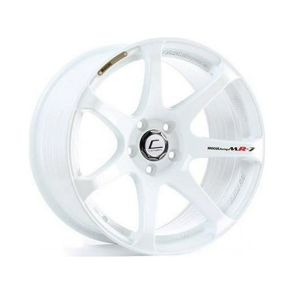 18 x 9 in. White Wheel, 5 x 100 Bolt Pattern - 25 mm