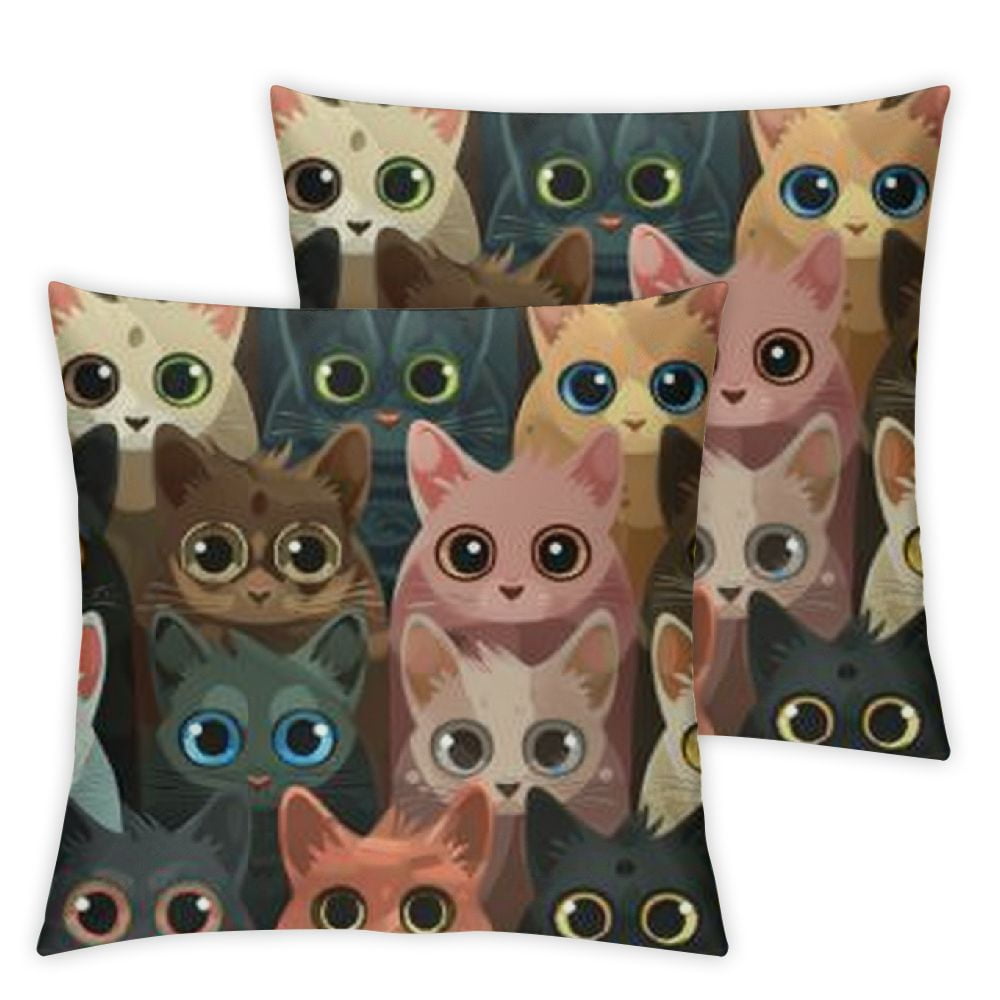 18 x 18 Inch Decorative Throw Pillow Covers for Couch Cute Little