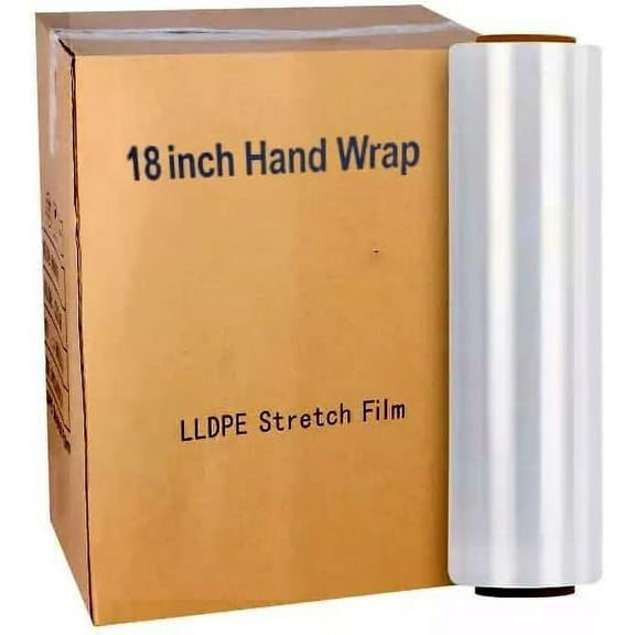 18"x1000 FT, 20.3 Micron 80 Gauge Heavy Duty Stretch Film for Pallet Wrap Packaging Heavy Duty Shrink Film Roll (1 Pack)