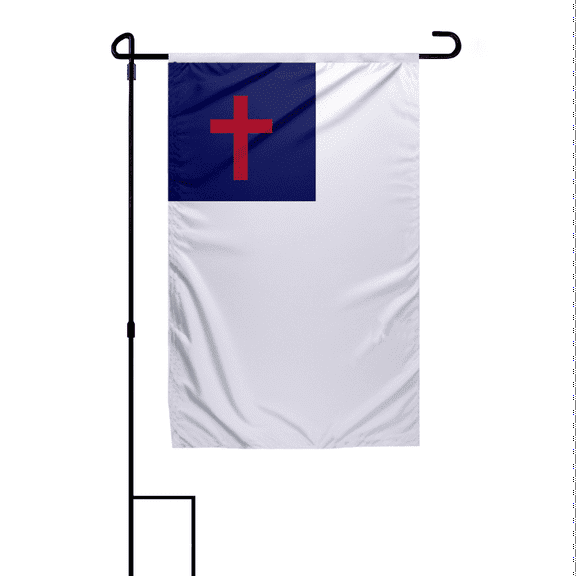 18"x12" Inch Christian Garden Flag, Printed Single Sided 200D Nylon, Heavy Duty Outdoor Material