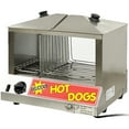 thumbnail image 1 of 18 in. Commercial Hot Dog Steamer 1200W Electic Warmer NSF Hot Dog&Bun Steamer Stainless Steel, 1 of 8