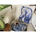 thumbnail image 1 of 18"x18" Blue Decorative Pillow (Cat), 1 of 3