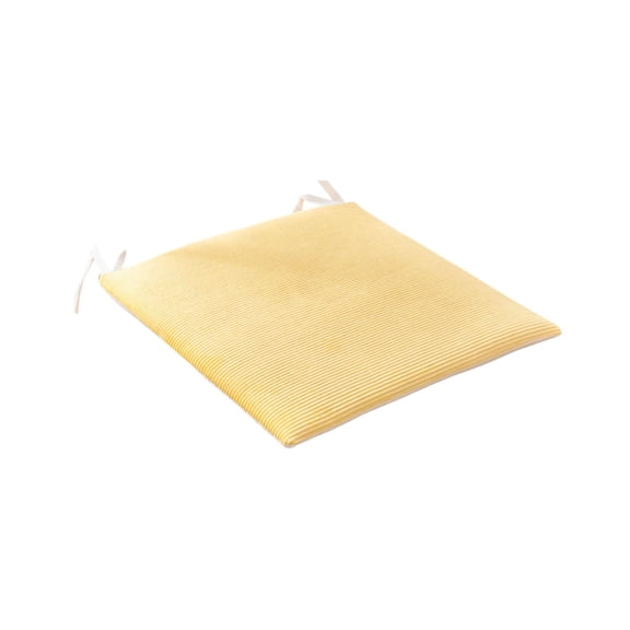 Chair Cushions for Dining,Kitchen,Office, Non-Slip Seat Pads with Ties, 18" x 18" Yellow