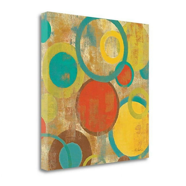 18"x18" Kaleidoscope III By Silvia Vassileva- Print on Canvas Fabric Multi-Color